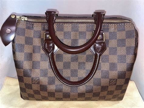 VINTAGE LOUIS VUITTON EPI 25 SPEEDY BROWN 